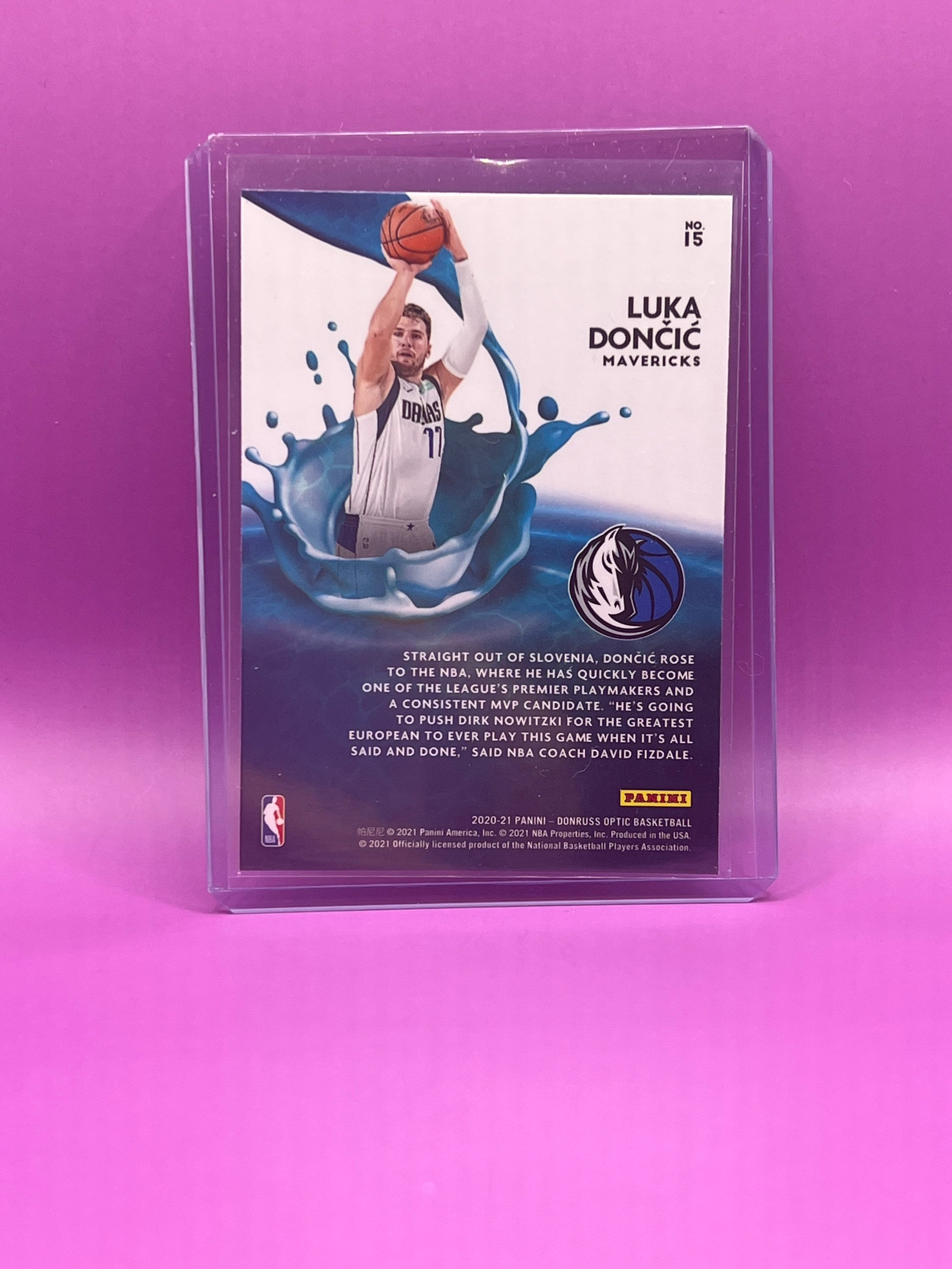 2021 Luka Doncic Mavericks Splash Optic Donruss Etsy