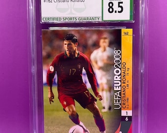 2008 Panini UEFA Euro Trading Card Game Cristiano Ronaldo CSG 8.5