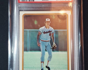 cal ripken jr. graded baseball cards Jr Autographed 1982 Topps Traded 98T Grade 10 Auto Card Bec Super Sports Center CAL RIPKEN JR. 1982 ROOKIE