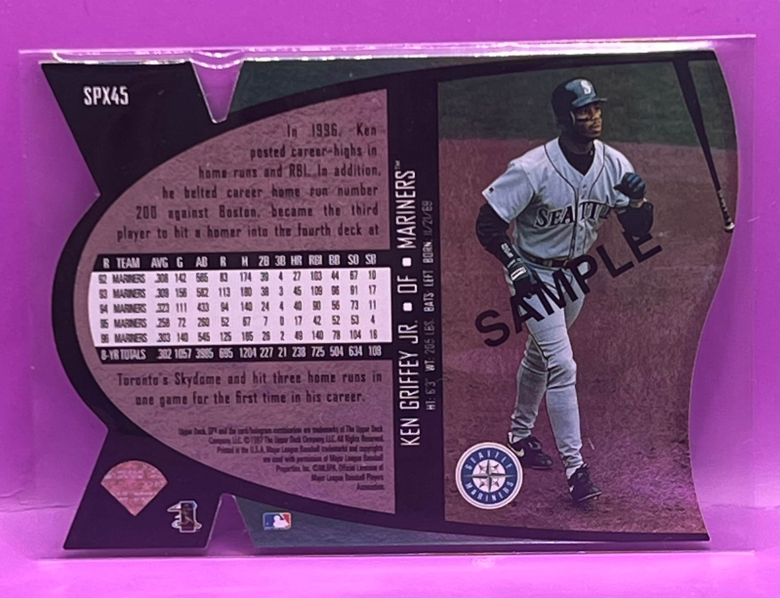 1997 Upper Deck SP Ken Griffey Jr., #SPX45 Sample Promotional - Etsy