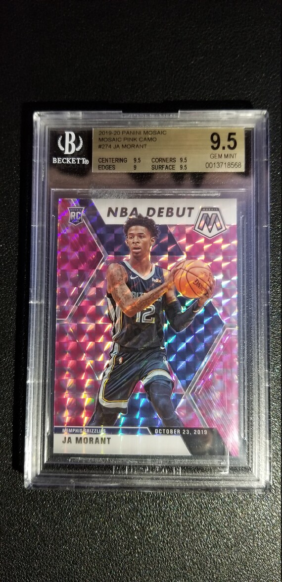 2019 Mosaic Pink CAMO JA Morant Rookie Card Beckett Grade of Gem Mint 9.5!! Very Nice Card. - Etsy 2019 Mosaic Pink CAMO JA Morant Rookie Card Beckett Grade of Gem Mint 9.5!! Very Nice Card. - Etsy