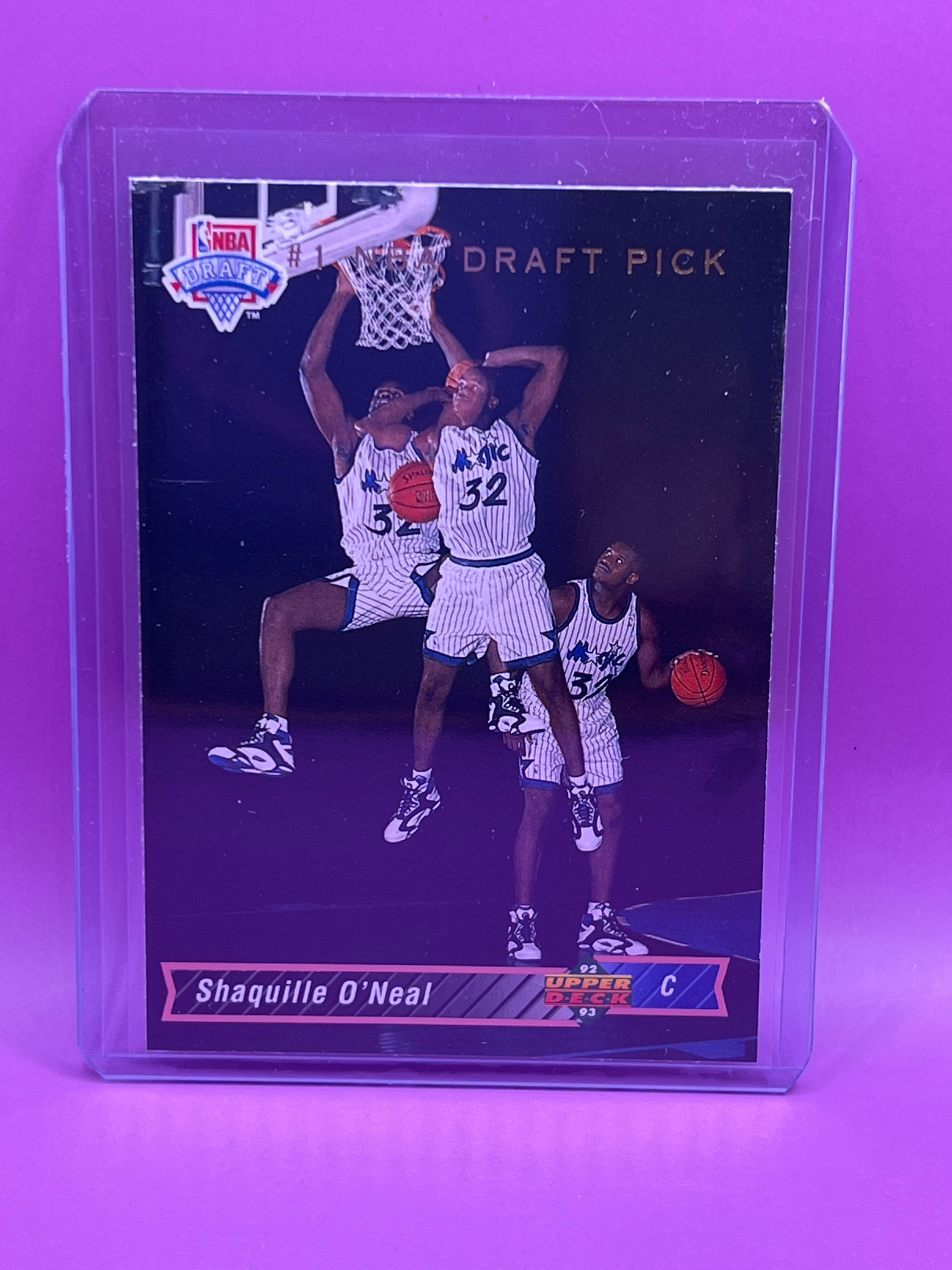 Kobe Bryant/Shaquille O'Neal dual autograph signed 2000 Topps card #1 w/COA  Lakers