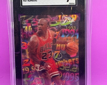 1995-96 Flair Michael Jordan #4, SGC 9, Hot Numbers. Wow