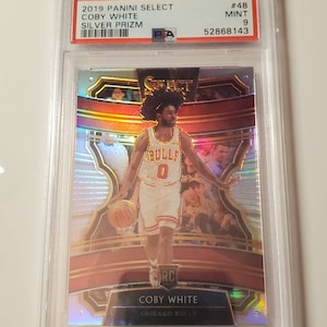 Coby White - Panini Select Silver Prizm RC PSA 9