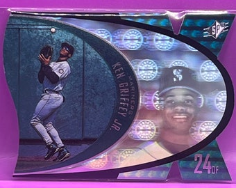 ken griffey jr holographic card Pacific 1994 Ken Griffey Jr #8 Seattle Mariners MLB HOLOGRAM Sports Trading  Card