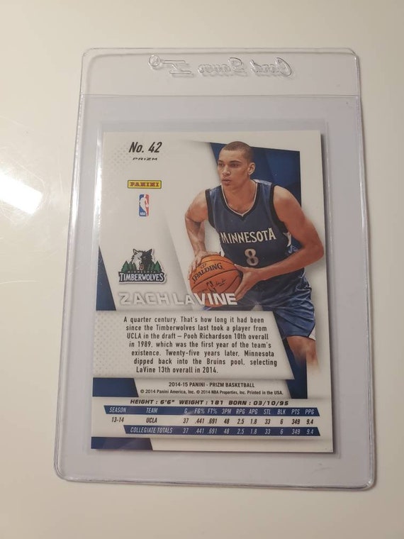 NBA ZACH LAVINE 2014-15 PANINI SELECT Purple White PRIZM