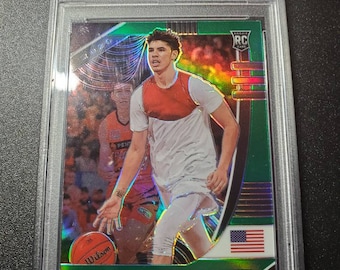 2020-2021 Panini Prizm Draft Picks LaMelo Ball Green Prizm PSA 10