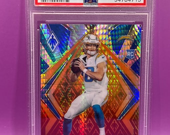 WoW!!! 2020 Phoenix Justin Herbert Fire Burst PSA Gem Mint 10
