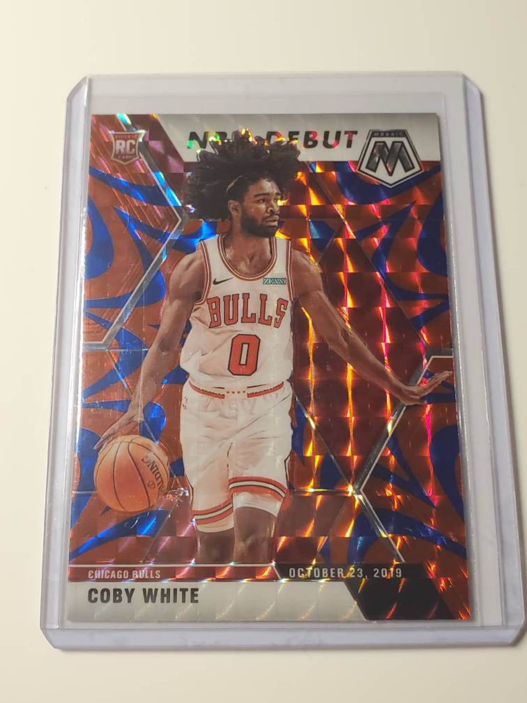 Coby White Panini Mosaic Reactive Blue NBA DEBUT RC - Etsy