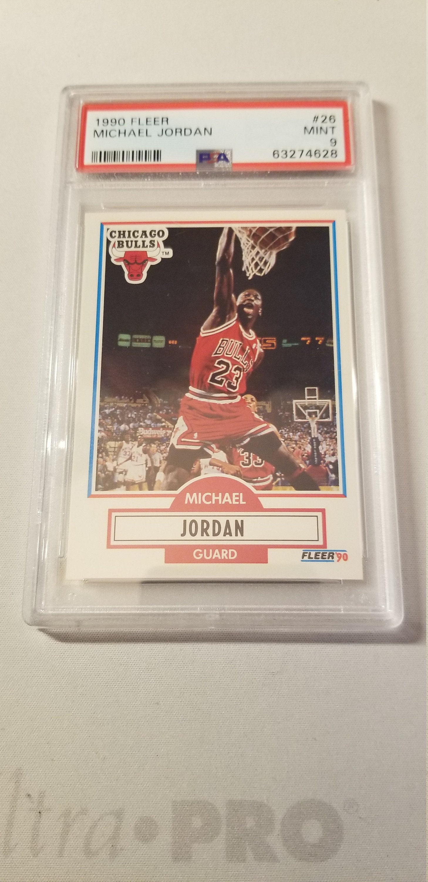 1990 Fleer Michael Jordan 26 PSA 9. Vintage Basketball Cards