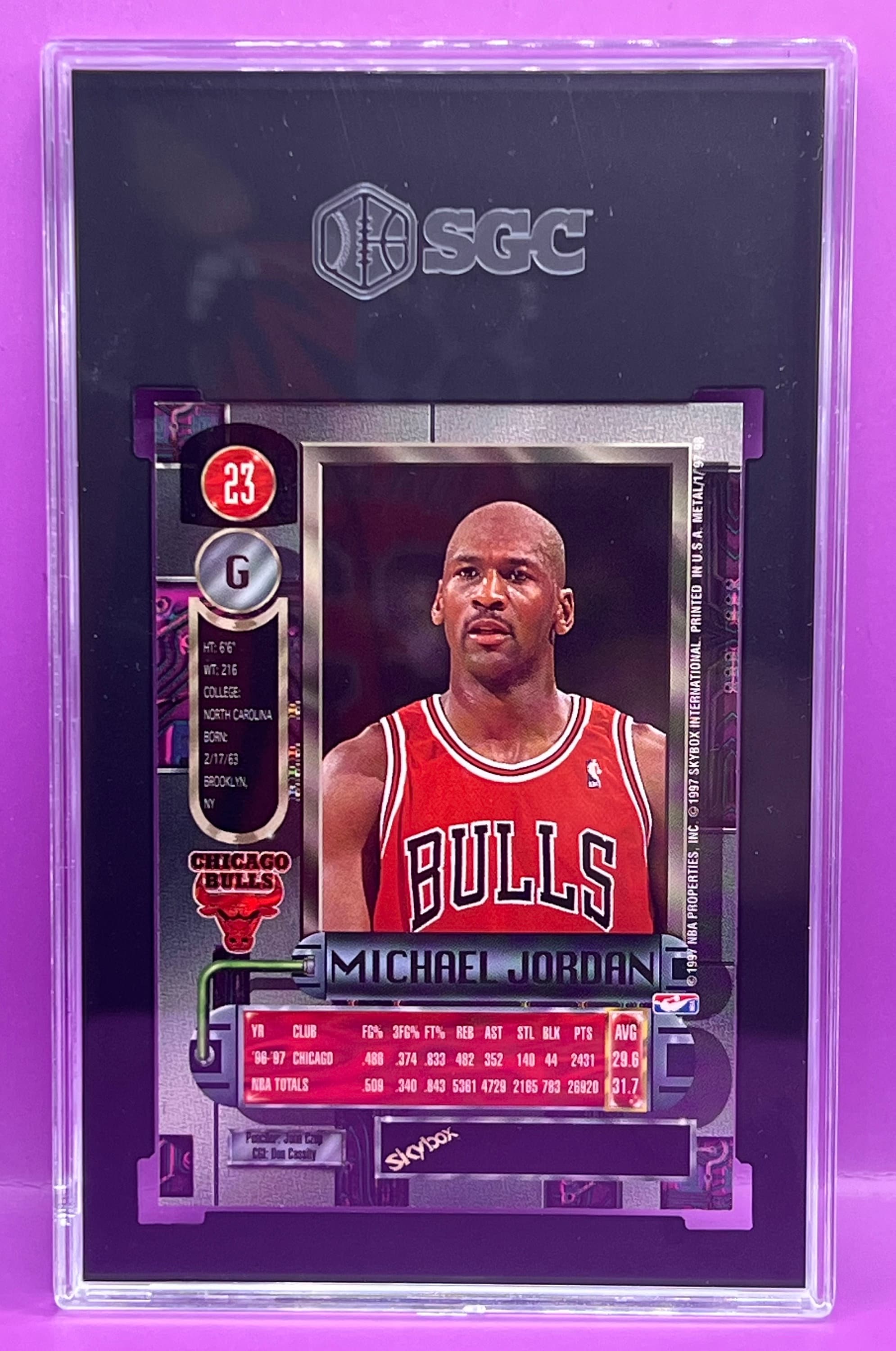 1997-98 Skybox Metal Universe Michael Jordan, Card No. 23