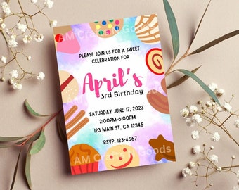 Pan Dulce birthday Invitation (any age) || Digital Invitation || text invite || print at home || printable || birthday invite|| birthday