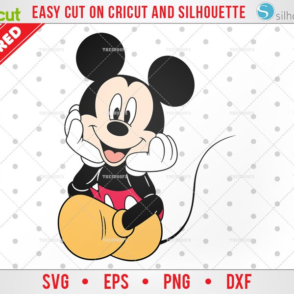 Mickey Mouse Cricut Free - Etsy