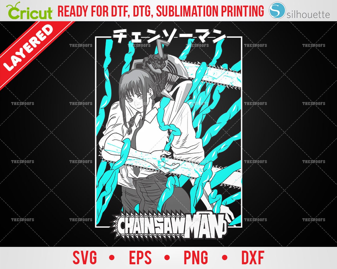 Chainsaw Man SVG & Vector Design V10