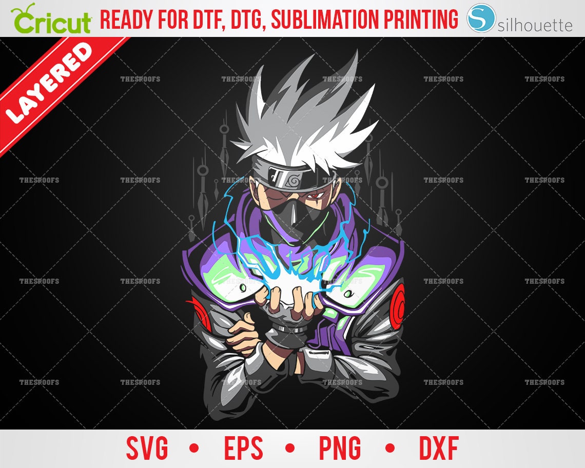 15 Naruto Inspired SVG Sticker Designs SVG Stickers Anime Clip Art