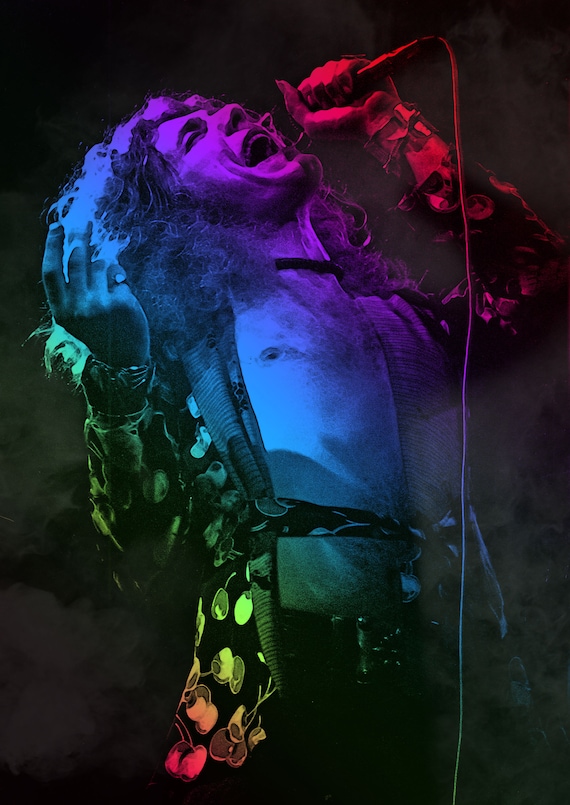 24x33in Poster Robert Plant Performing Led Zeppelin Legend Rock