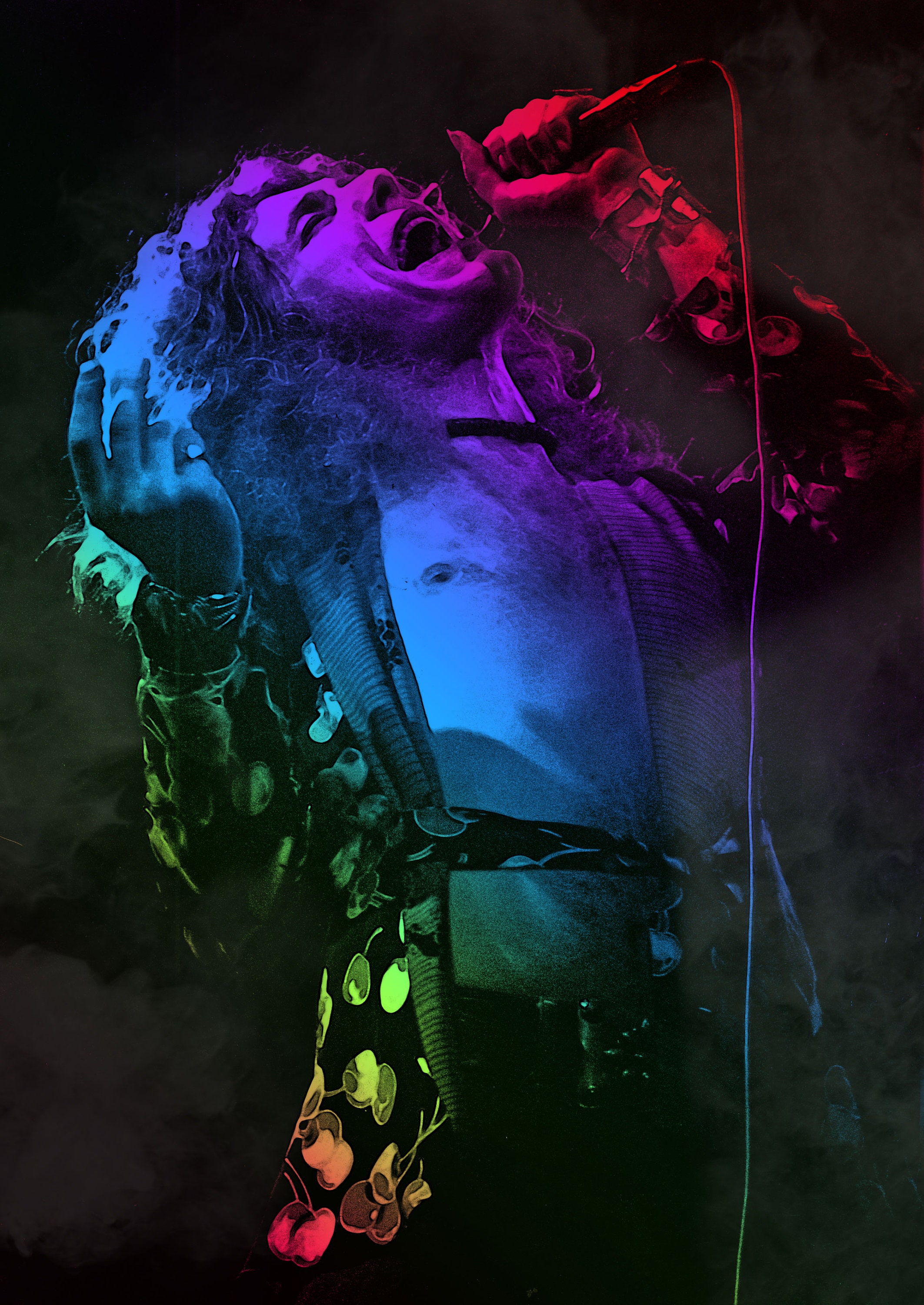 24x33in Poster Robert Plant Performing Led Zeppelin Legend Rock