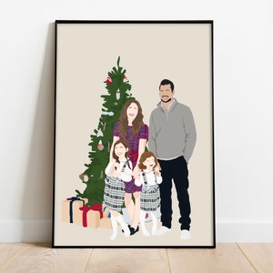 Personalized Portrait | Christmas Gifts | Personalized Gift | Custom Faceless Portrait | Bestfriend Gift | Gift for Him | Family Portrait