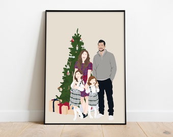 Personalized Portrait | Christmas Gifts | Personalized Gift | Custom Faceless Portrait | Bestfriend Gift | Gift for Him | Family Portrait