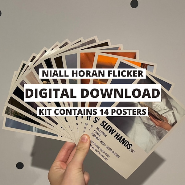 Minimalist Aesthetic Flicker Poster Print Pack For Wall Collages - Descarga digital, 14 imágenes