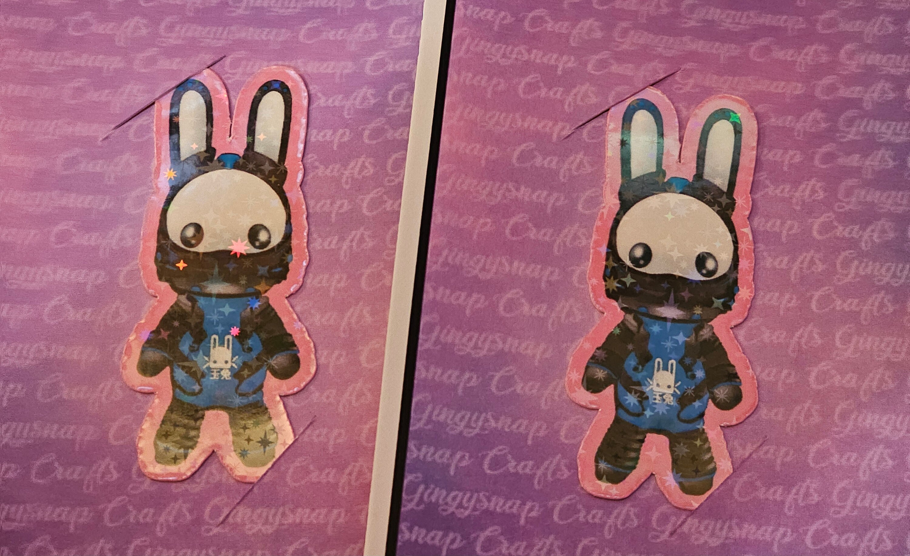 Jade Rabbit Holographic Sticker - Etsy