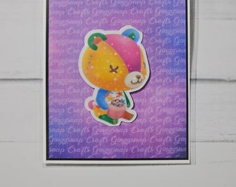 ACNH Stitches Holographic Sticker