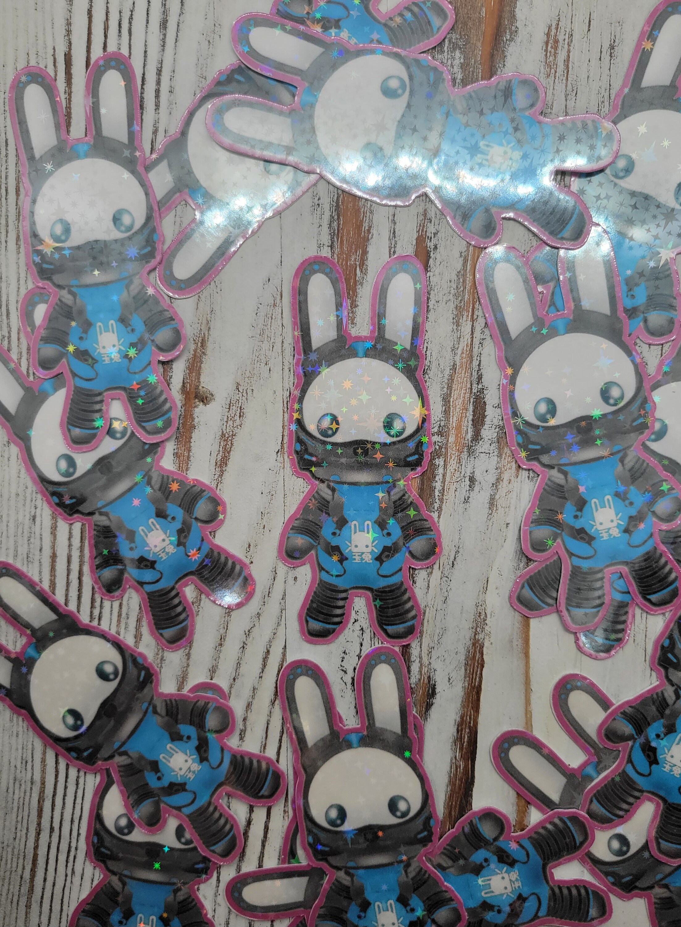 Jade Rabbit Sticker Jade Rabbit Holographic Sticker - Etsy