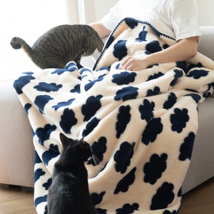 Whiskered Cloud Blanket, Throw Blanket, Softest Faux Fur Blanket, Fluffy Blanket, Gifts For Her, Housewarming Gift