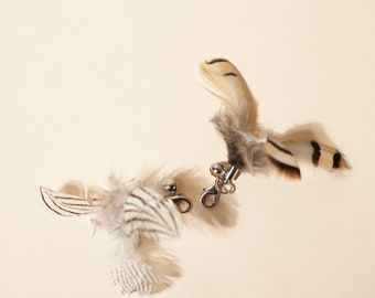 Mini-Tiger Feather Teaser, cat toys, cat toys interactive