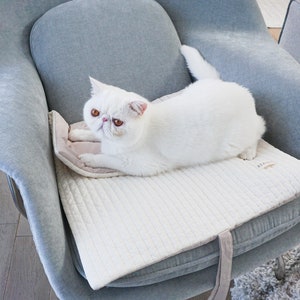 Oatmeal Roll-Up Cat Bed, Cushion for cat house