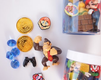 Mario Party Favor Playdough Jars, Goodie Bag Fillers
