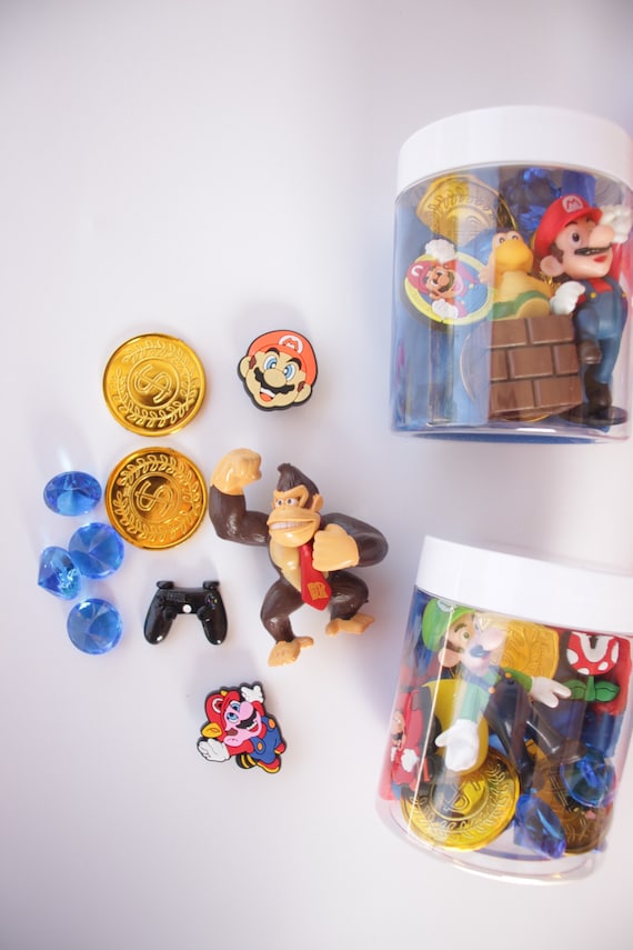 Mario Party Favor Playdough Jars, Goodie Bag Fillers
