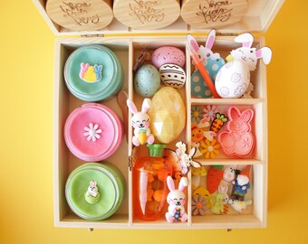 Easter Playdough Kit, Easter Basket Stuffer , Kids Easter Basket Gifts, Spring Playdough Kit, Easter Gifts Kids, Easter Toddler Gifts