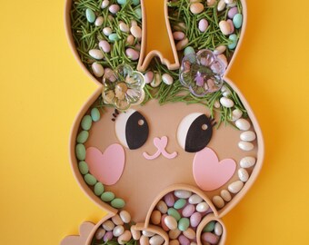 Easter Basket Gift For Toddlers, Easter Sensory Tray, Spring Sensory Tray, Bunny Tray, Bunny Bin, Sensory Bin Kit, Easter sensory filler