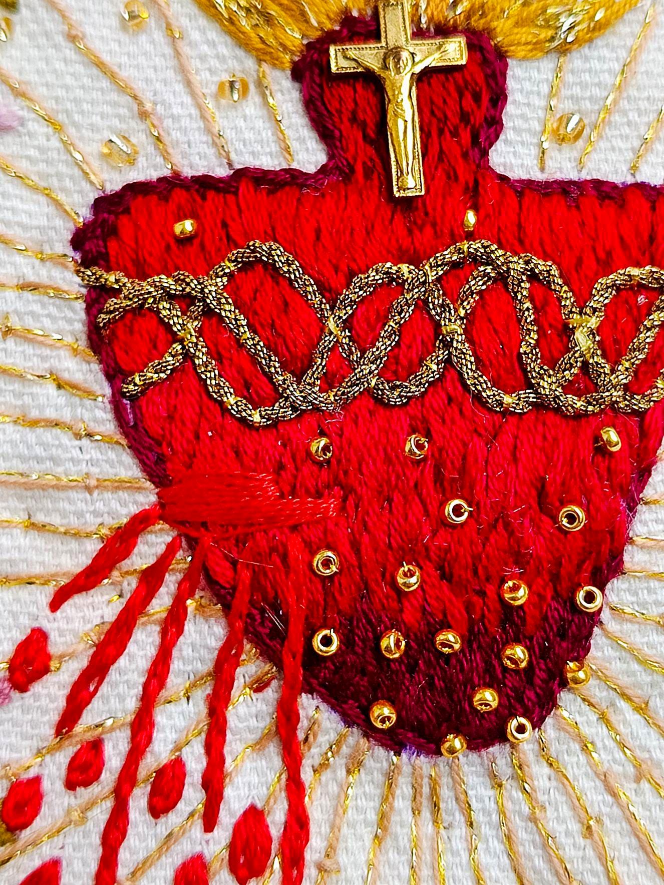 Décoration Murale Du Sacré-Cœur - 9.65x8.07x0.79 Pouces