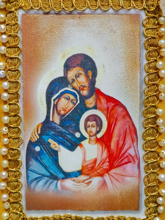 Décoration De Noël En Forme De Croix Avec Effet Dessin Animé Crèche | MONDO CATTOLICO