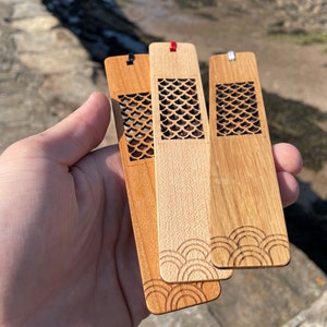 Geometrisch, schaalpatroon, bladwijzer, houten