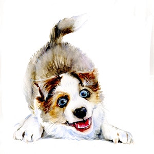 Ritratto di cane personalizzato, ritratto di animale domestico, ritratto di cane ad acquerello, regalo commemorativo, dipinto di cane, adorabile ritratto di cane ad acquerello.