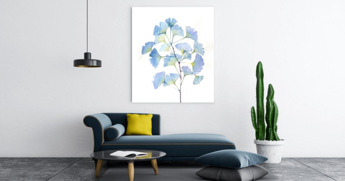 Digital Download Original Gingko Leaves Watercolor Painting - Etsy