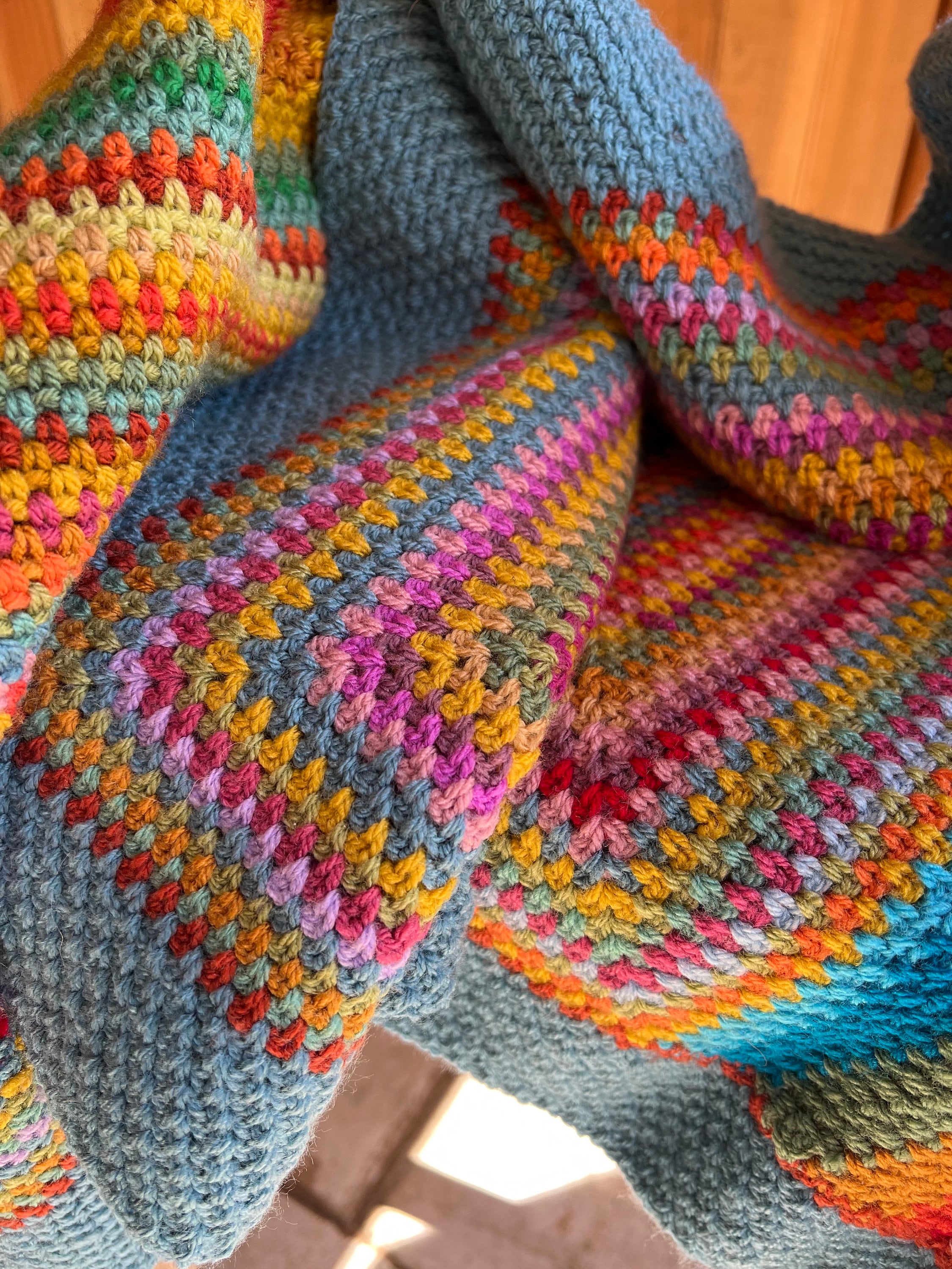 Cosy Stripe Baby Blanket Attic24 Hydrangea Stripe Blanket