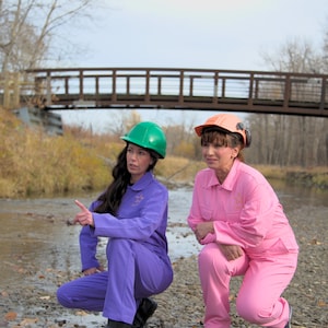 Womens coveralls in pink by Shuggarbhabe. Also available in purple, see other listing. image 2