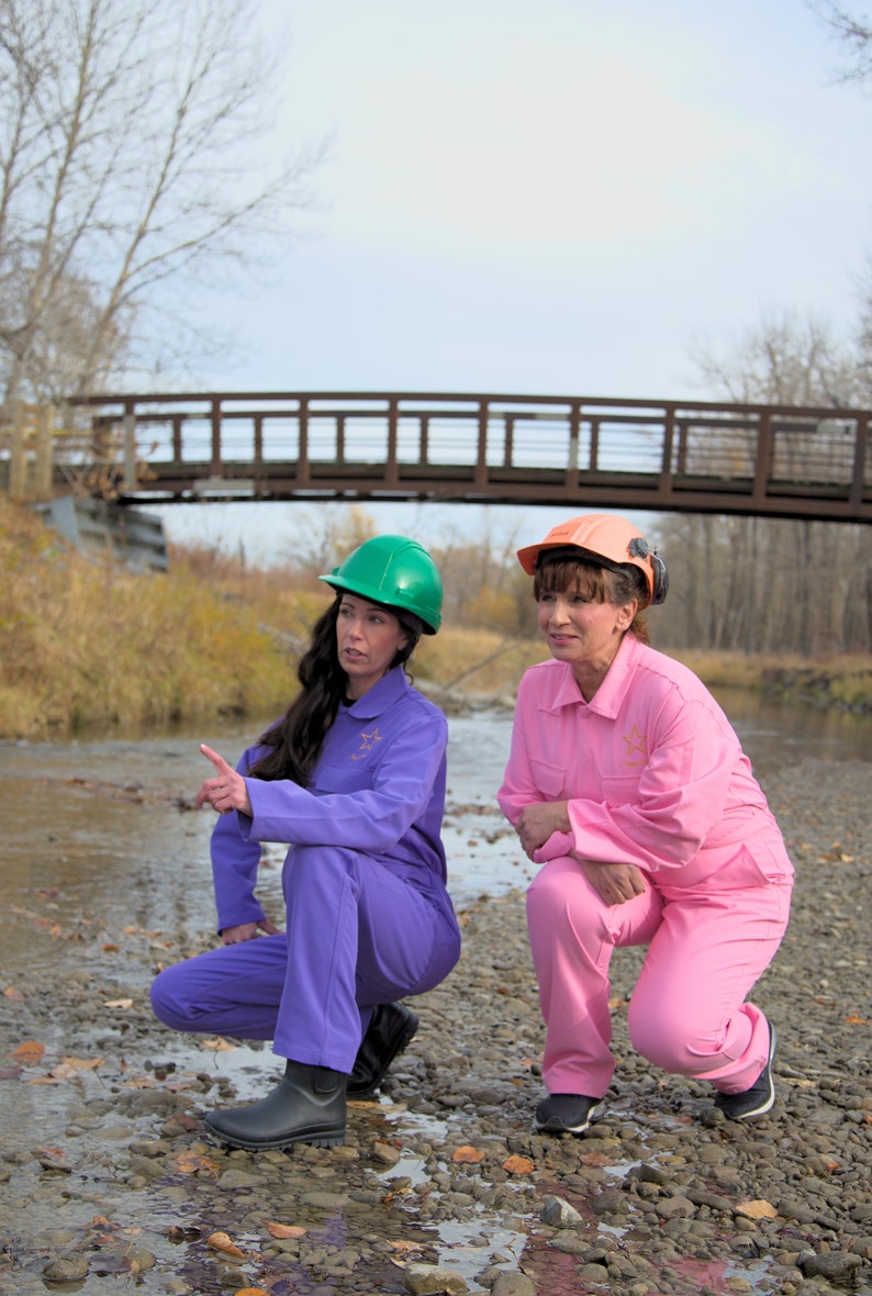 Womens coveralls in pink by Shuggarbhabe. Also available in purple, see other listing. image 2