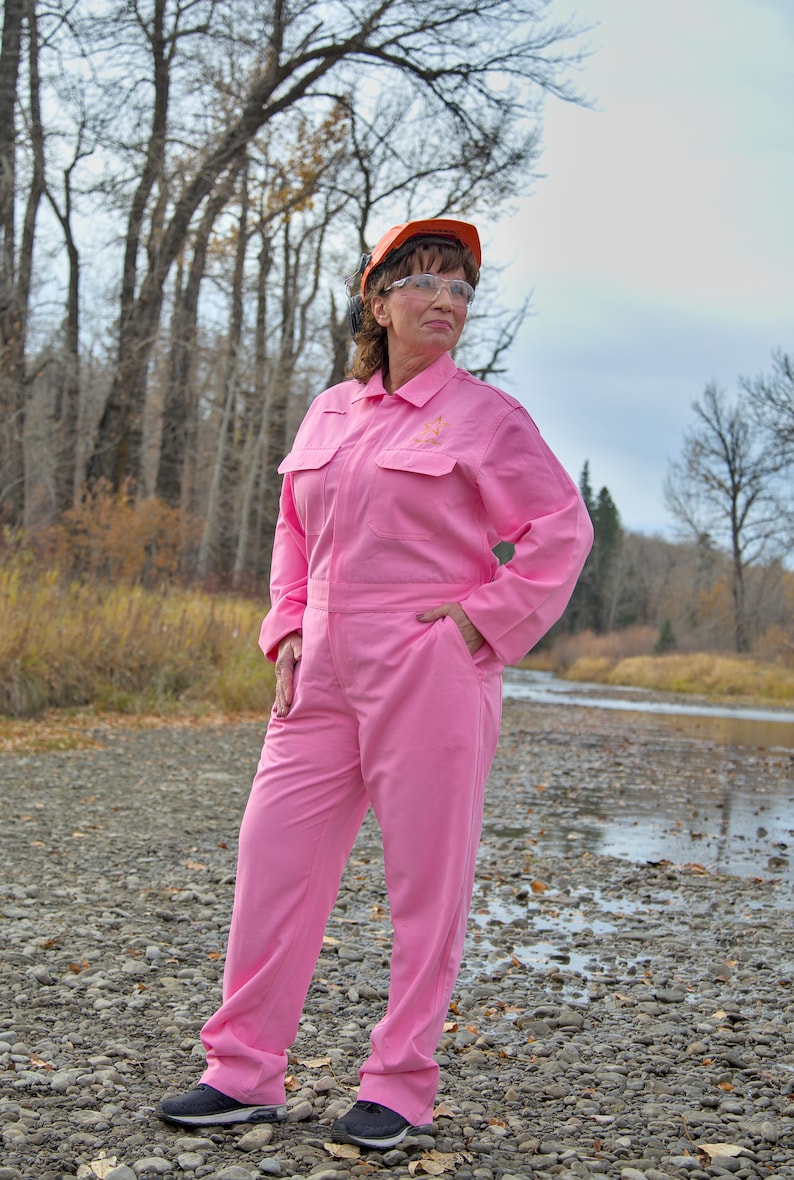 Womens coveralls in pink by Shuggarbhabe. Also available in purple, see other listing. image 1