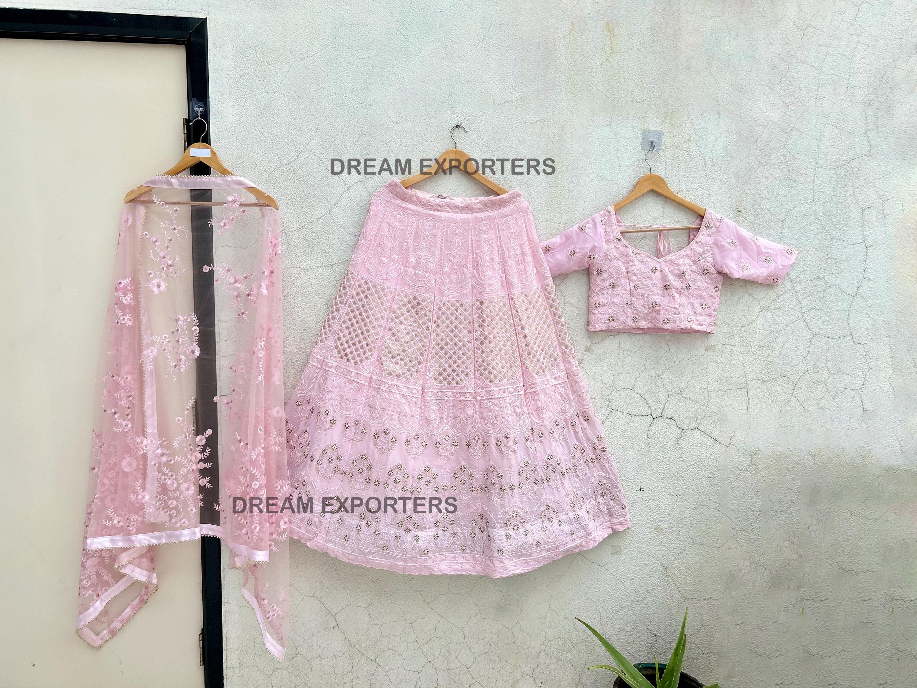 Baby pink chaniya choli online