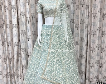 Bollywood-stil Lehenga Choli-set, indiskt bröllopsfestkläder, Lahenga Choli, brudtärnor, färdiga Ghagra Choli-mottagningar, Mehendi-specialkläder