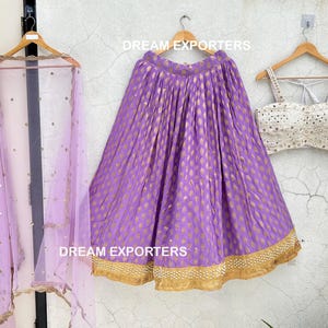 Beautiful Lavender Lehenga Choli For Women Indian Wedding Party Wear Lehenga Choli Reception Wear Chaniya Choli Bollywood Style Ghagra Choli