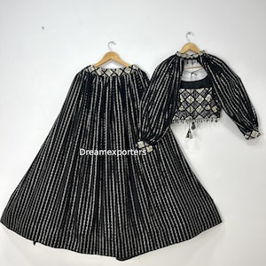 Party Wear Black Lehenga Choli For Women Designer Ready To Wear Reception Wear Crop Top Chaniya Choli Wedding Wear Indian Bridesmaid Outfits