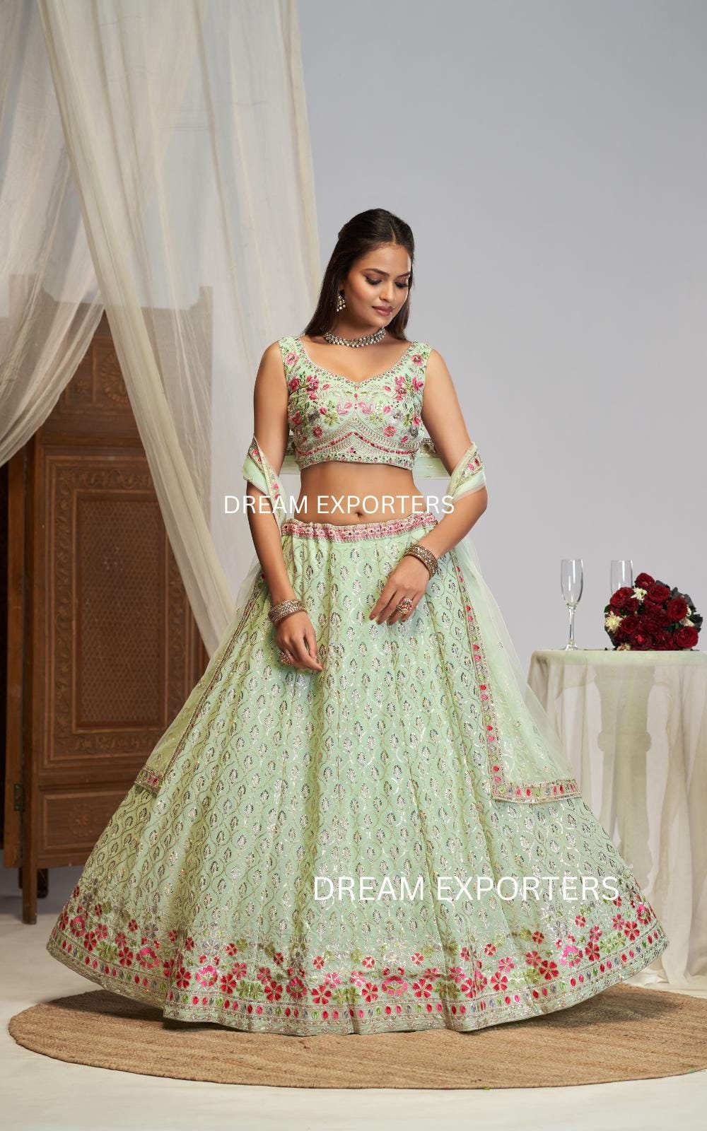 Simple lehenga for teenager clearance