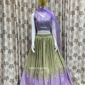 Beautiful Silk Lehenga Choli For Women Indian Wedding Lahengas Bridesmaids Ready To Wear Ghagra Choli Engagement Gift For Her Sangeet Wear