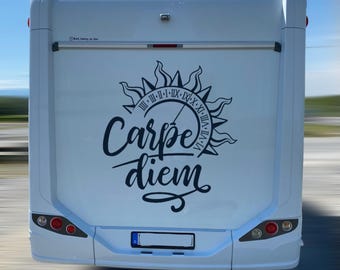 Carpe Diem - Pegatina para coche - Coche - Autocaravana - Barco